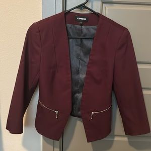 Maroon blazer size 2